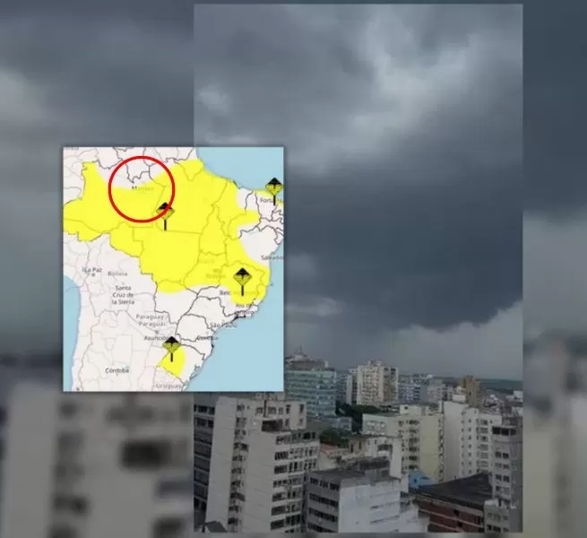 Ciclone extratropical pode afetar Manaus a qualquer momento