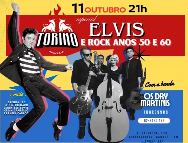 Tributo a Elvis confirmado com Os Dry Martinis em Manaus