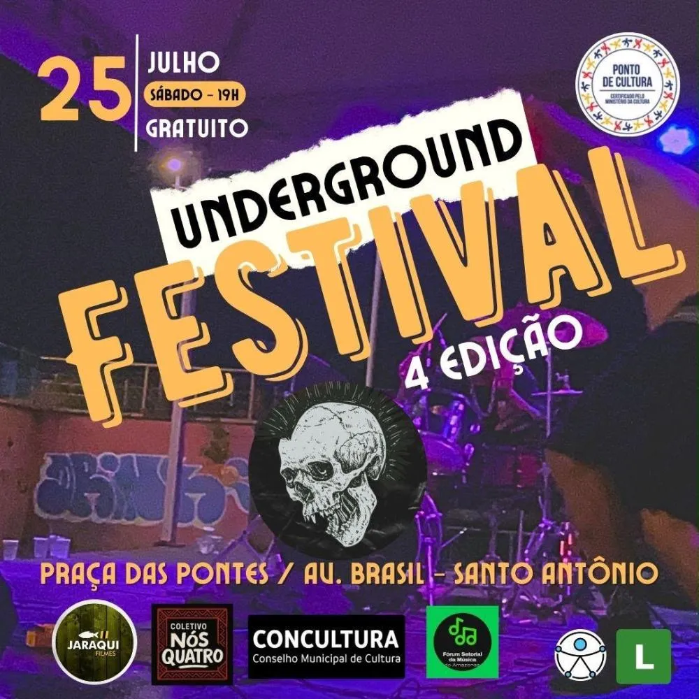 Cena independente celebra o Dia Mundial do Rock com a 4ª edição do Underground Festival